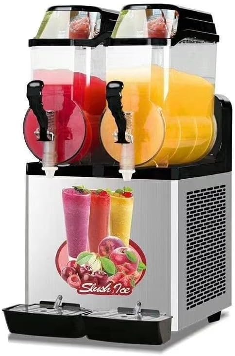 Slushy Machine, Automatic Frozen Drink Maker, Stainless Steel - Ideal for Bars, Cafes, and Restaurants