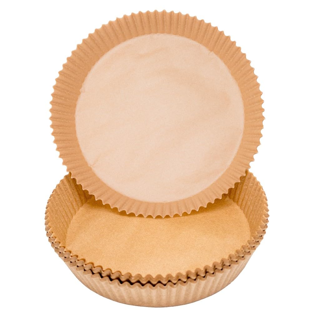 NERTHUS FIH 1444 Round Paper Tray for Air Fryer 16 x 16 cm – Non-Stick, Heat Resistant, Ideal for Air Fryer