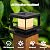 Mlambert 8 Pack Solar Post Lights Outdoor, Waterproof Fence Cap Lights for Deck, 4x4 6x6 Wooden Vinyl Outdoor Lights with Shinning Effect, Black