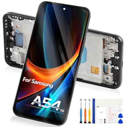 Atwist Pantalla LCD para Samsung Galaxy A54 5G A546 - para Galaxy A54 5G LCD Display SM-A546B A546U A546E para Samsung A54 5G Pantalla Táctil Digitalizador Cristal Asamblea Herramientas (Negro con