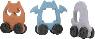 Syrisora Baby Halloween Teether Toy Kit Halloween Style Teething Chew Silicone Wahsable Teether Chew Toys for Toddlers Infants (Halloween Animal Kit (Ghost, Owl, Scary Animal))