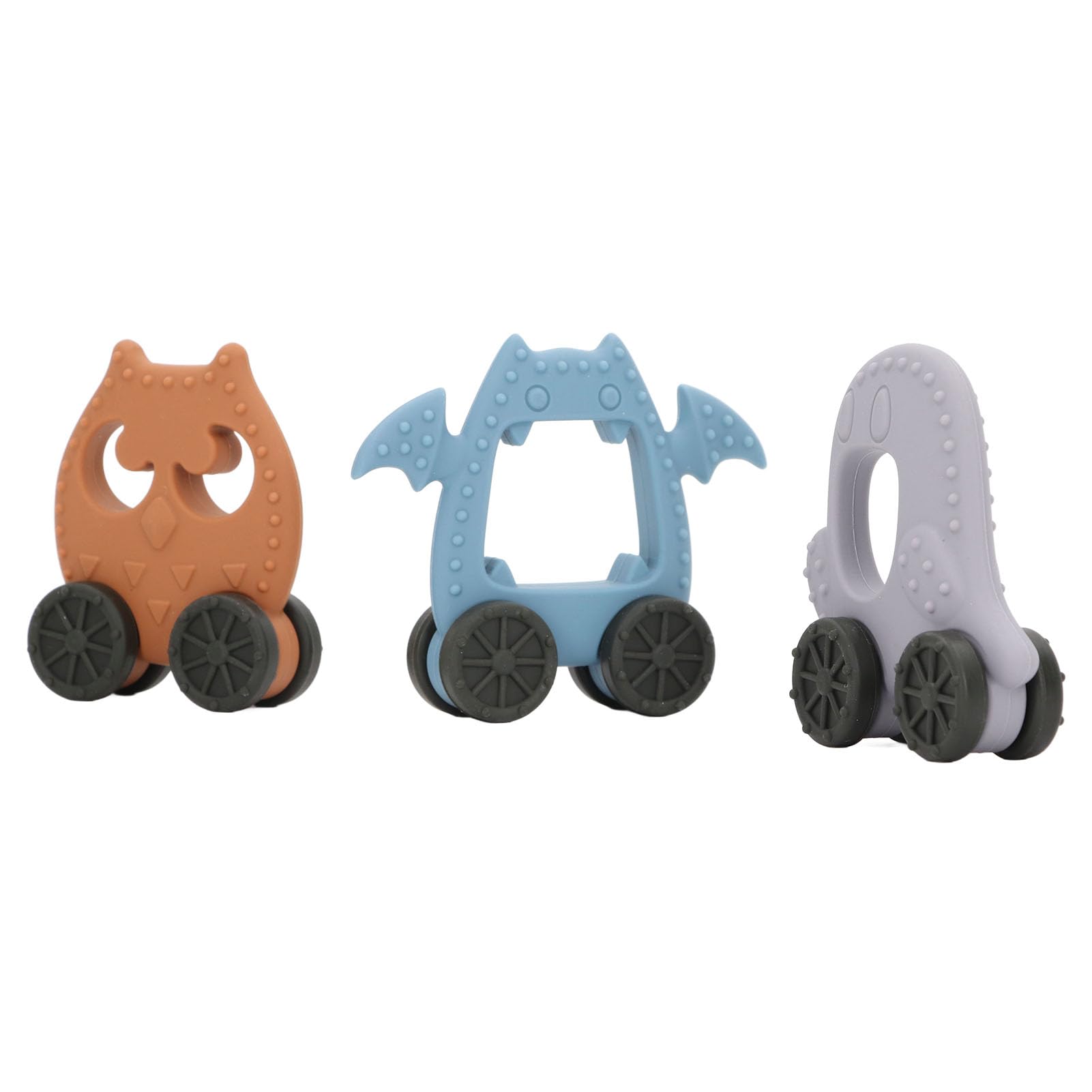 Omquot Baby Halloween Teether Toys, Teething Baby Toys Chewable Food Grade Silicone for Daily Use (#2)