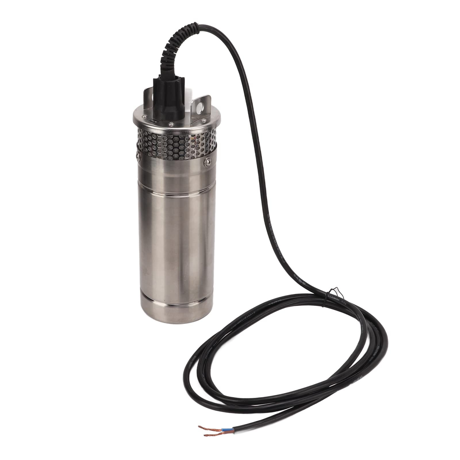 Bomba sumergible para pozos profundos, bomba de agua solar duradera de acero inoxidable con flujo para riego agrícola, 120 W, 1/2 pulgadas (DC24V)