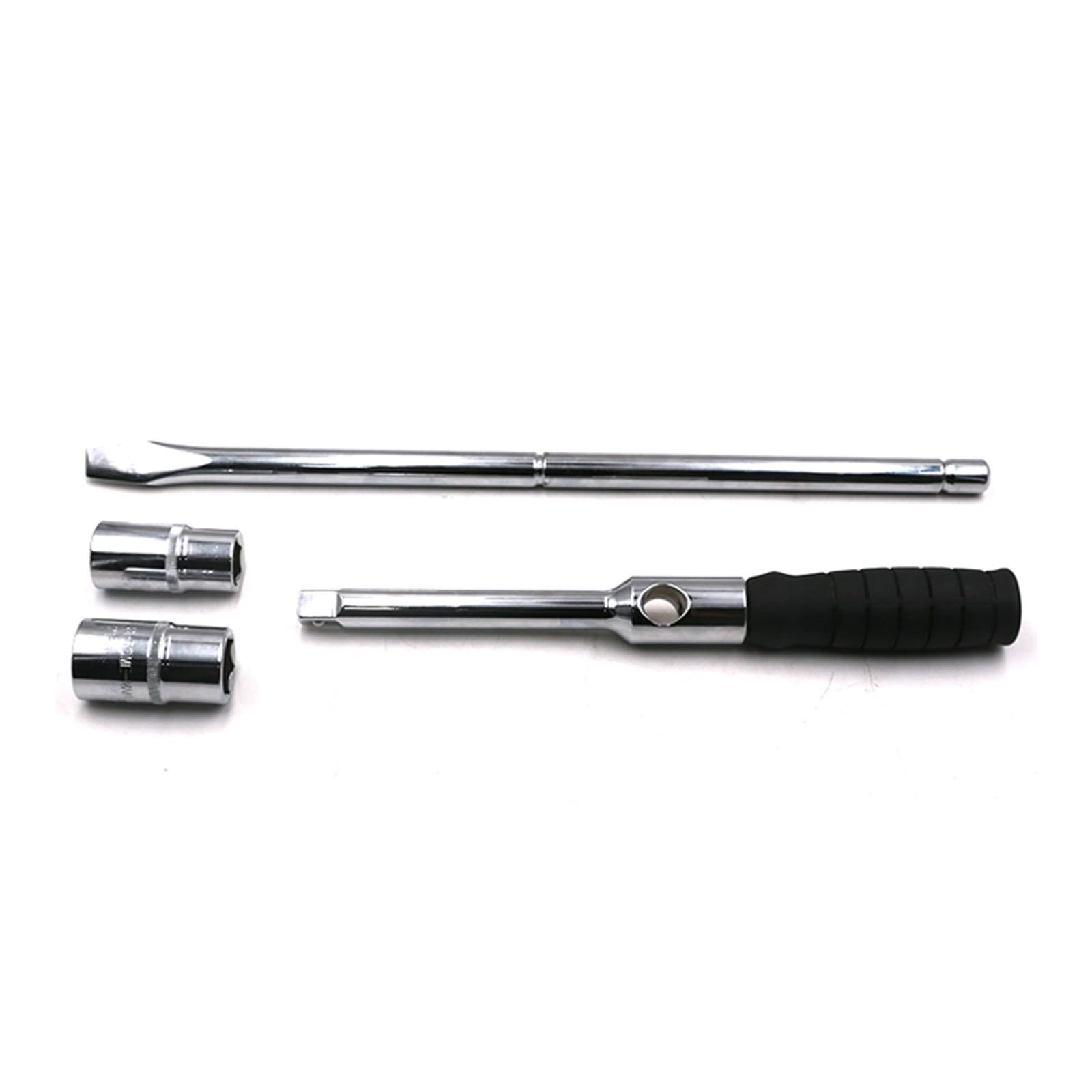 WEDO Juego de llaves deVaso para neumáticos cruzados,llave de lengüeta,llave de tuerca de rueda cruzada con funda de almacenamiento,tamaño 17mm/19mm,21mm/23mm,longitud 400mm,acero CR-V,herramientas