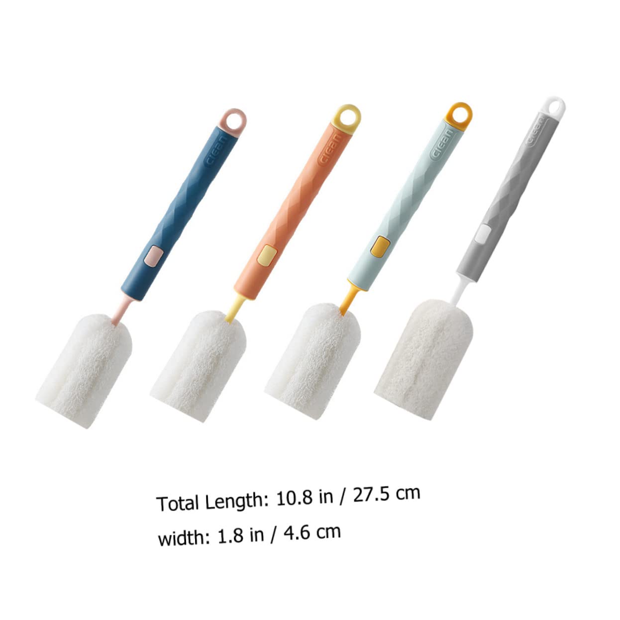 Abaodam 3 Set Di Spazzole Per Biberon Con Manico Per Biberon Materiale Sicuro Spazzola Con Punta Staccabile Portatile Per Uso Domestico 4 Pezzi * 3