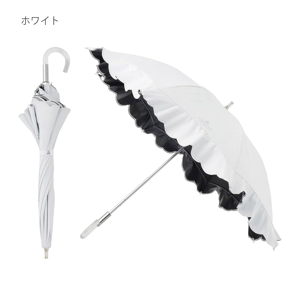 ムーンバット シビラ コラボ　刺繍フラワー柄　長傘 日傘 55cm 防水加工 晴雨兼用・UVカット】フラワーモチーフ刺繍日傘 （傘）｜Sybilla