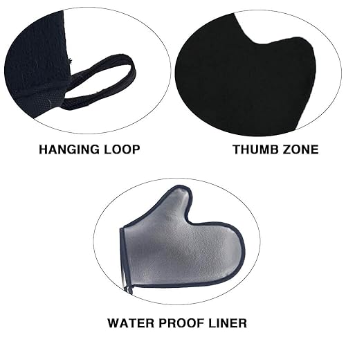 Miniatura 2 de Paquete de 4 aplicadores de manoplas autobronceadoras, con manoplas autobronceadoras, aplicador de espalda autobronceada, guante exfoliante, cepillo