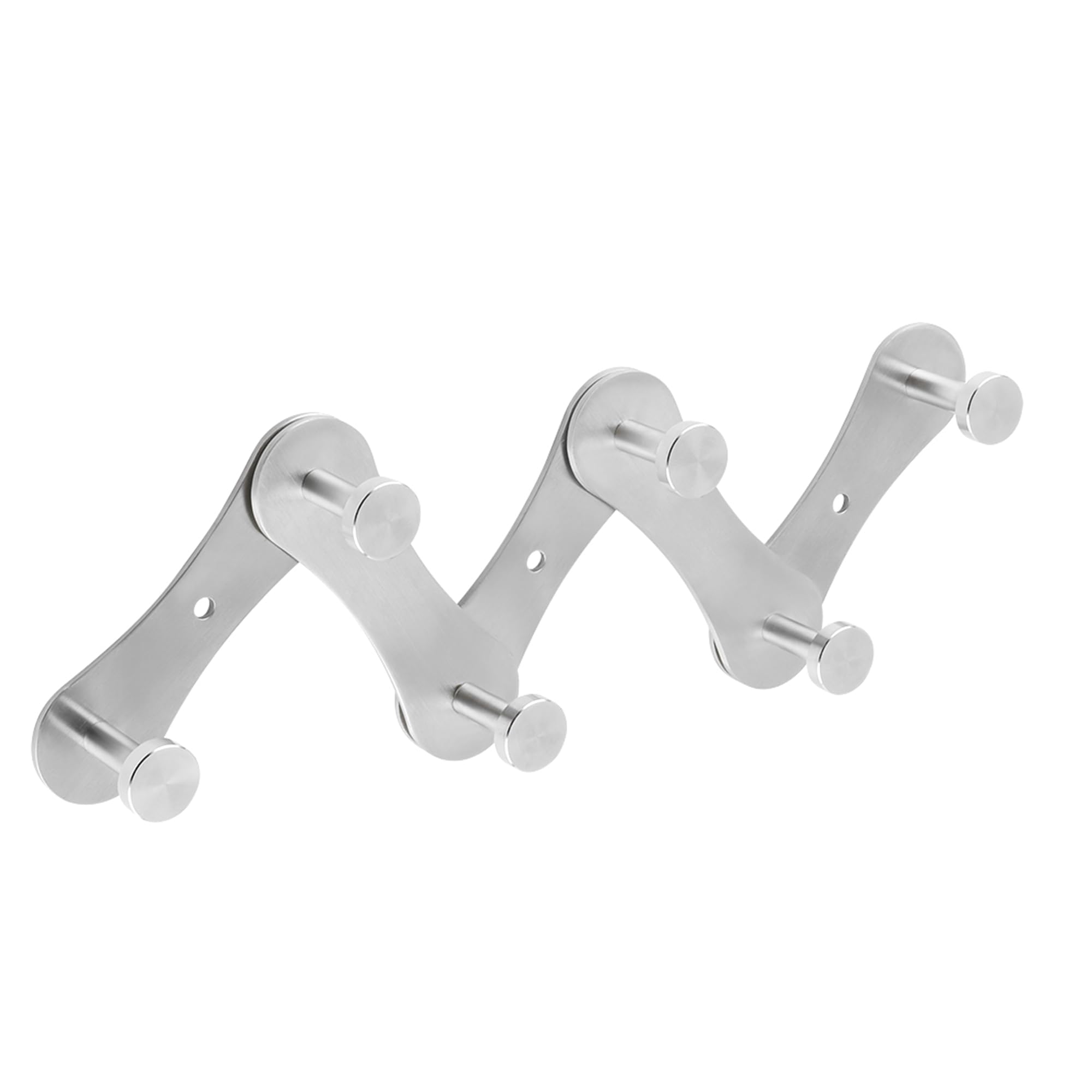Mooche 304 Edelstahl-Ausziehbarer Wandhaken 6 Haken 39CM Geb