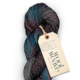 Superwash Merino Wool Yarn for Knitting & Crocheting - Premium Hand Dyed, 100gr, 240 Yards Dk Weight - Luxurious, Soft & Durable Blue & Purple Variegated Yarn