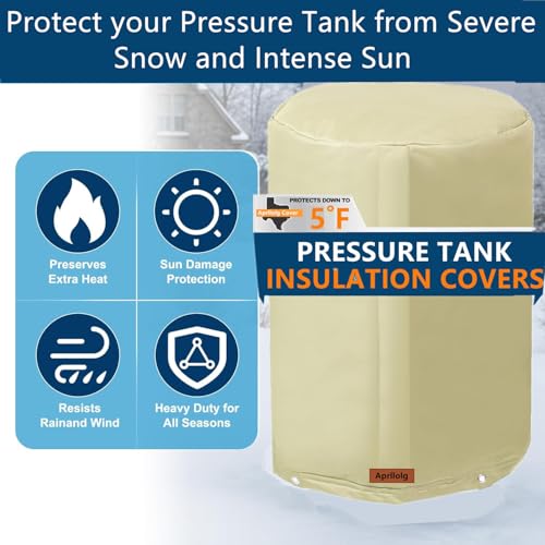 Aprllolg Round Water Well Pressure Tank Cover Insulated 24"Dia x 34"H by Aprllolg - Used condition - Image 5