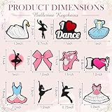 Batiyeer 36 Pack Dance Keychains Bulk Ballerina Party Favors Sports Gifts Ball Key Chains Funny Keyring for Women Men Birthday Supplies