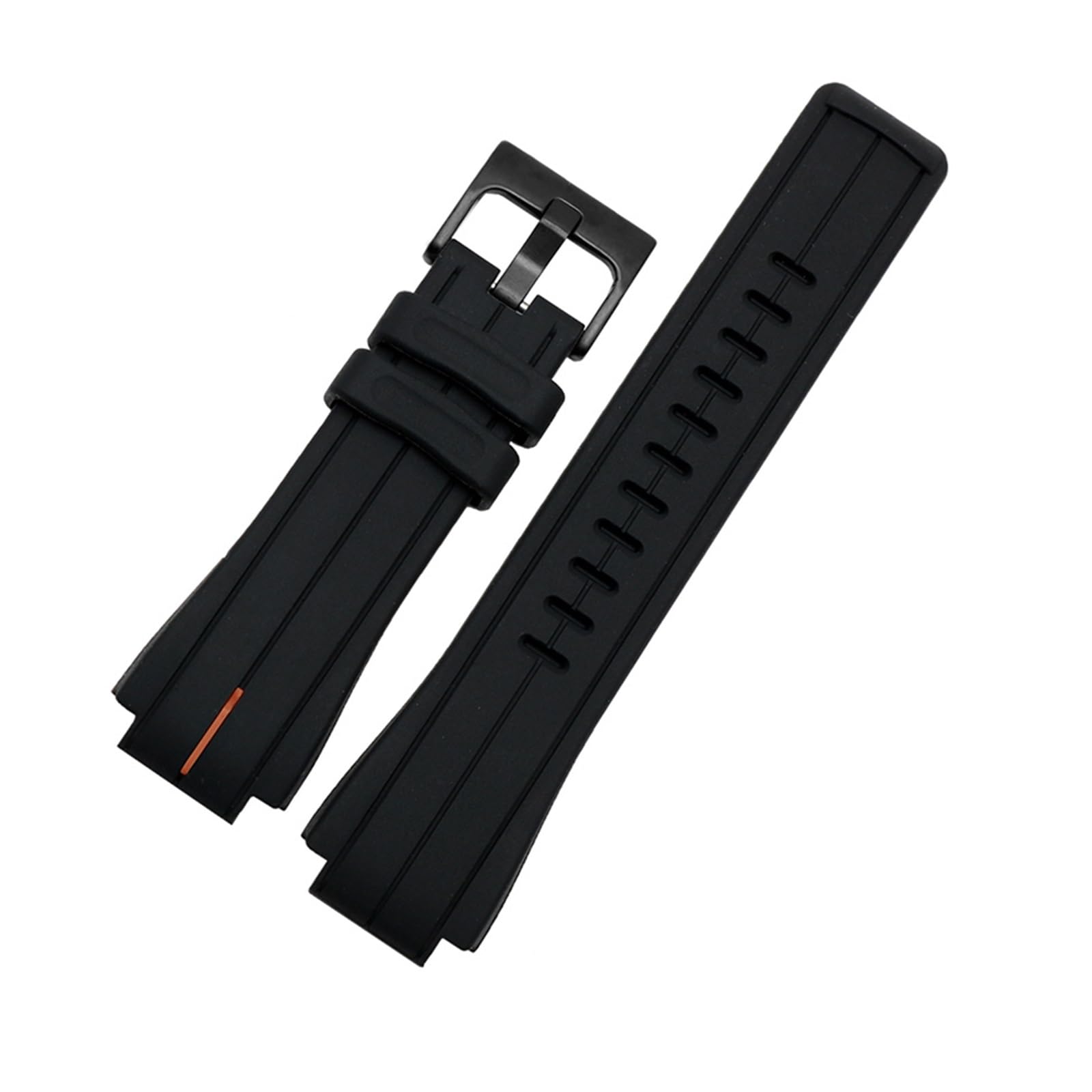SDFFGHJ 24 * 16mm Silicone Rubber Watchband Compatible with Timex TMS Watch Strap T2N720 T2N721 TW2T76300 Waterproof Band Convex Interface Bracelet