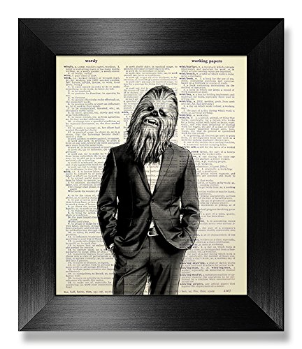 Chewbacca Star Wars Wall Art Decor, Cool Stuff for You, Funny Office Gift for Man Husband Boyfriend, Kids Room Decor, Teen Boy Gift, Office Wall Decor, Bathroom Decoration Wall Art Poster Print