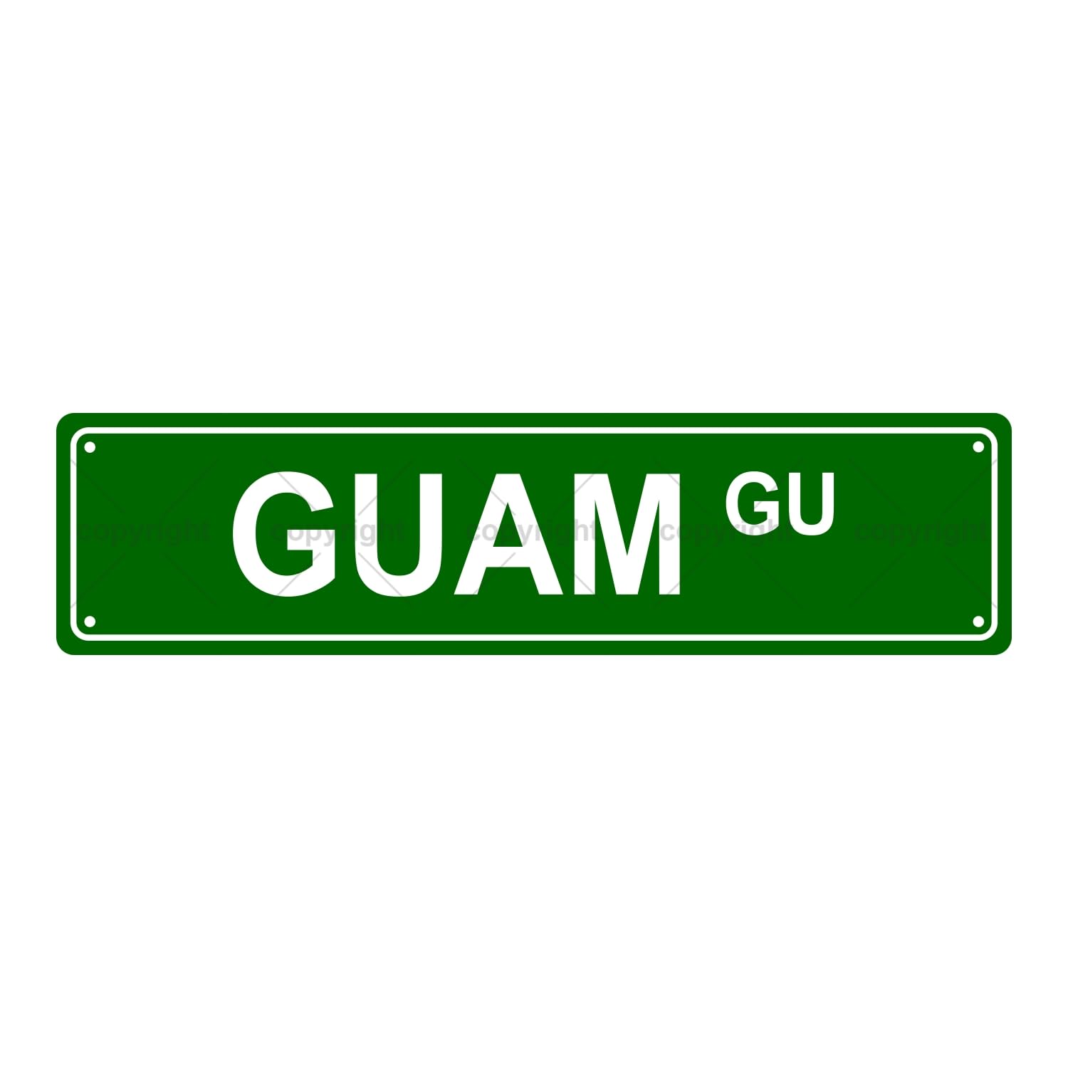 Guam GU American States and Territories Metal Tin Street Sign Bar Cafe Garage Cave Home Room Wall Bathroom Farmhouse Garden Porch Patio Decor,4x16 Inch