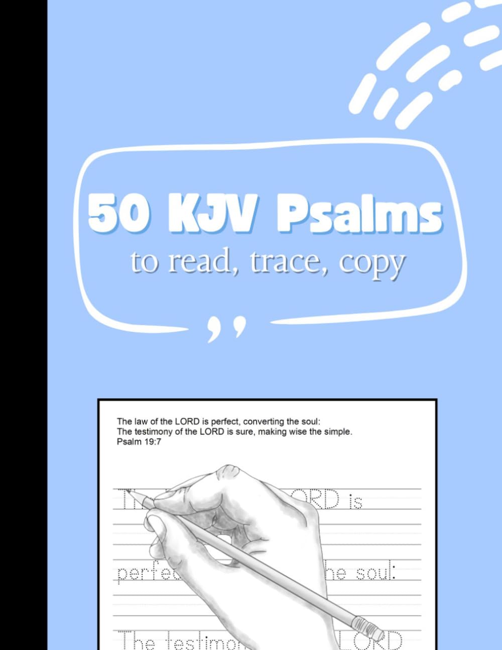 50 KJV Psalms to Read, Trace, Copy (Bible verse tracing)