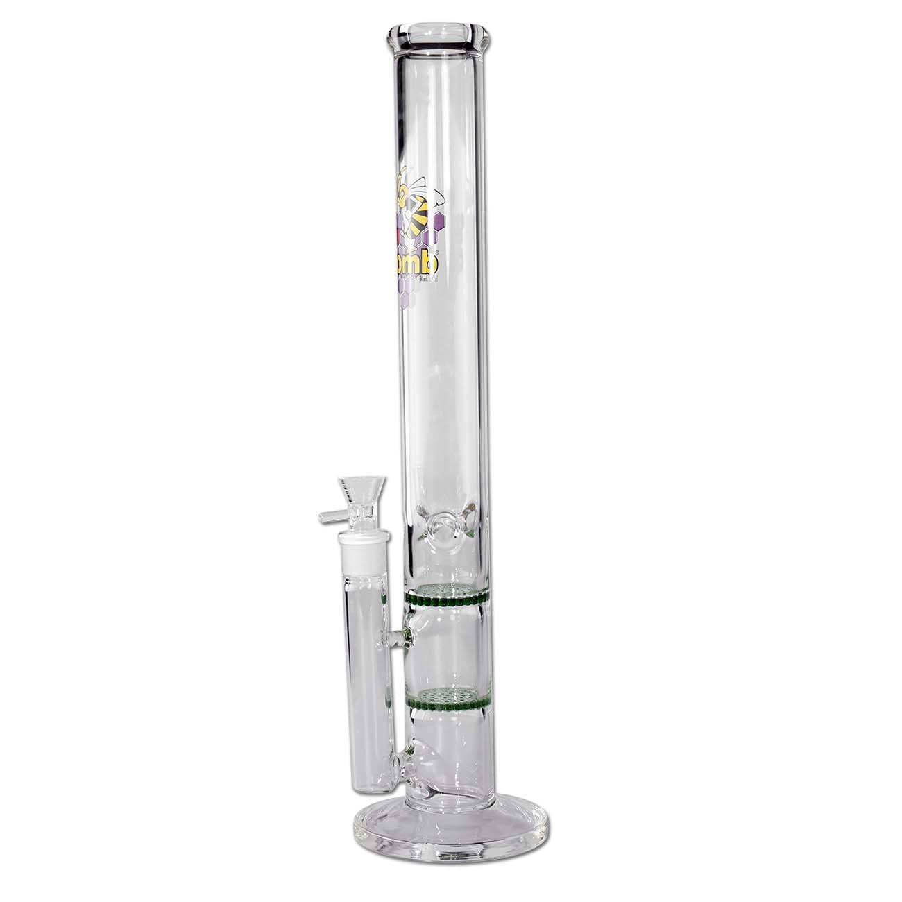 Black Leaf PERCOLATOR-Bong, Eis-Bong, Black Leaf Honey Comb Logo | 'Honey Comb'