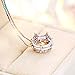 BEAUTY CROWN Charm 925 Sterling Silver Crystal Necklace Pendant Retro and Fashion Style Jewelry For Women
