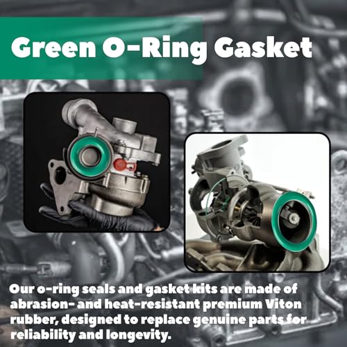 Image of 16-Pcs Turbo Pedestal O-Ring Kit Replacement for 1994-2003 Ford 7.3L Powerstroke Diesel - Fits F250 /F350 /E-350 /E-450 /Econoline, Replaces F4TZ-6N653-A & F4TZ-6N653-B