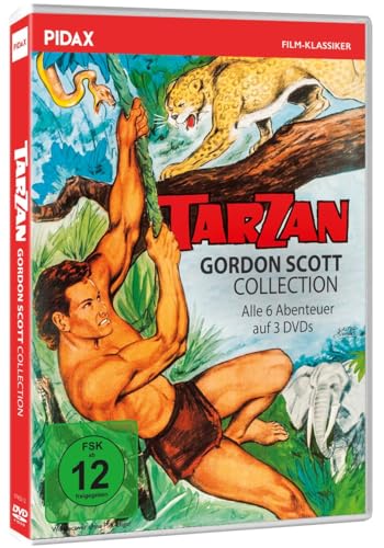 Tarzan   Gordon Scott Collection / Alle 6 Tarzan Abenteuer mit Gordon Scott in einer Sammlung (Pidax Film Klassiker) [3 DVDs] [Alemania] [DVD]