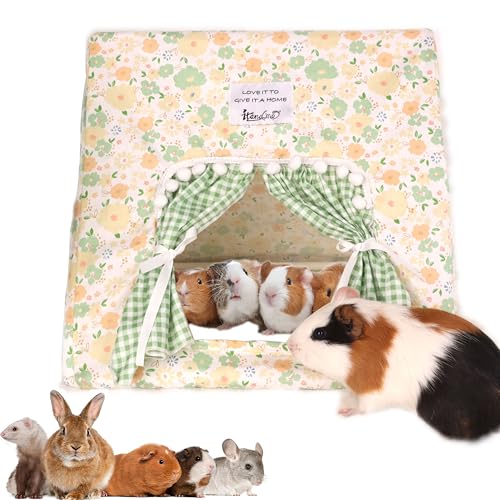 Jevnd Guinea Pig Hideout Floral Zelt