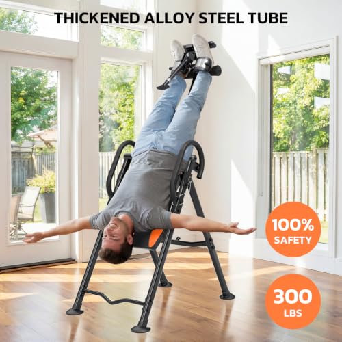 Image of YOLEO Gravity Inversion Table for Back Pain Relief 2026 New Inversion Table