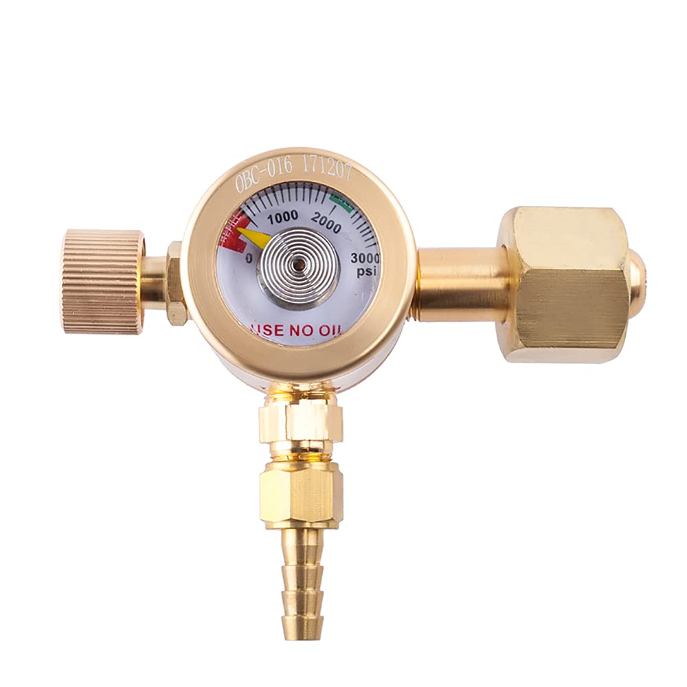 G5/8-14 Argon Cylinder Pressure Reducing Valve, Gas Reducer Regulator Gas-Saving Argon Meter for Argon Arc Welding Machine