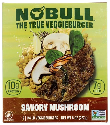 NOBULL BURGER Savory Mushroom Burger, 8 OZ