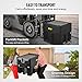 VEVOR Portable Diesel Tank, 116 Gallon Capacity & 10 GPM Flow Rate, Diesel Fuel with 12V Electric Transfer Pump and 13.1ft Rubber Hose, PE Transfer Tank for Easy Fuel Transportation, Black