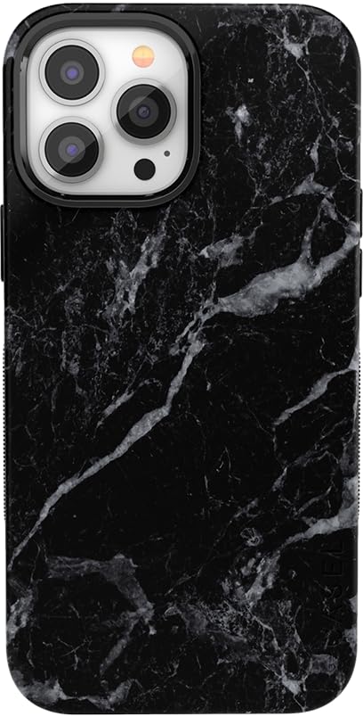 Casely iPhone 13 Pro Max | Black Pearl Marble | Compatible with MagSafe | Bold Protective Design