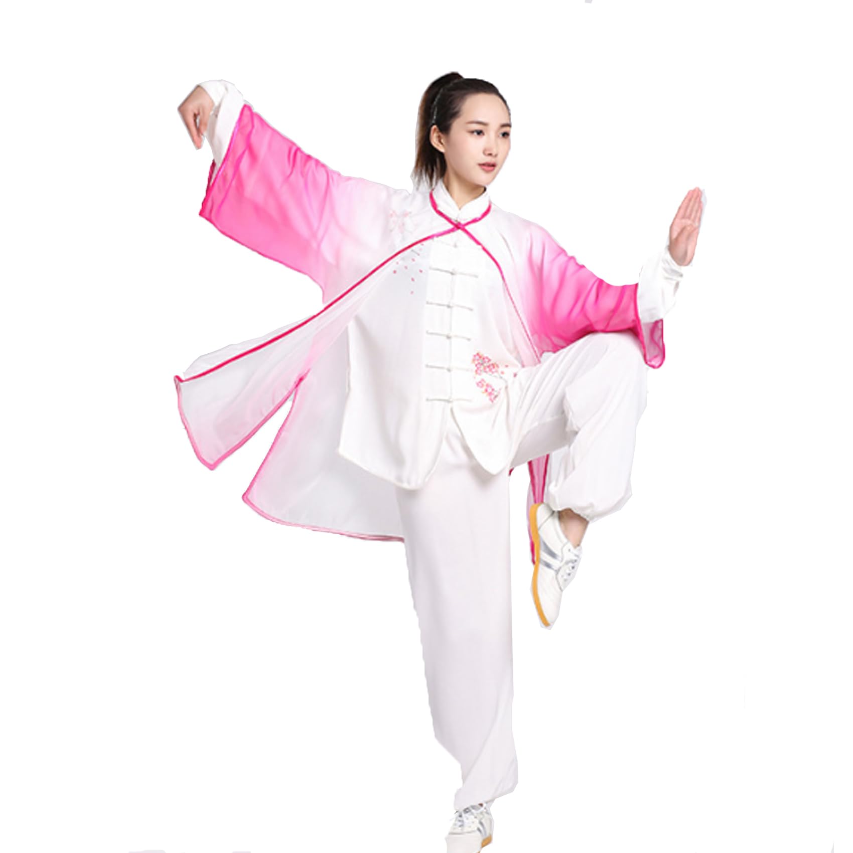 Traje De Tai Chi Para Mujer, Ropa De Artes Marciales, Kungfú Chino, Velo Tencel, Traje Hanfu Para Meditación Wing Chun Zen