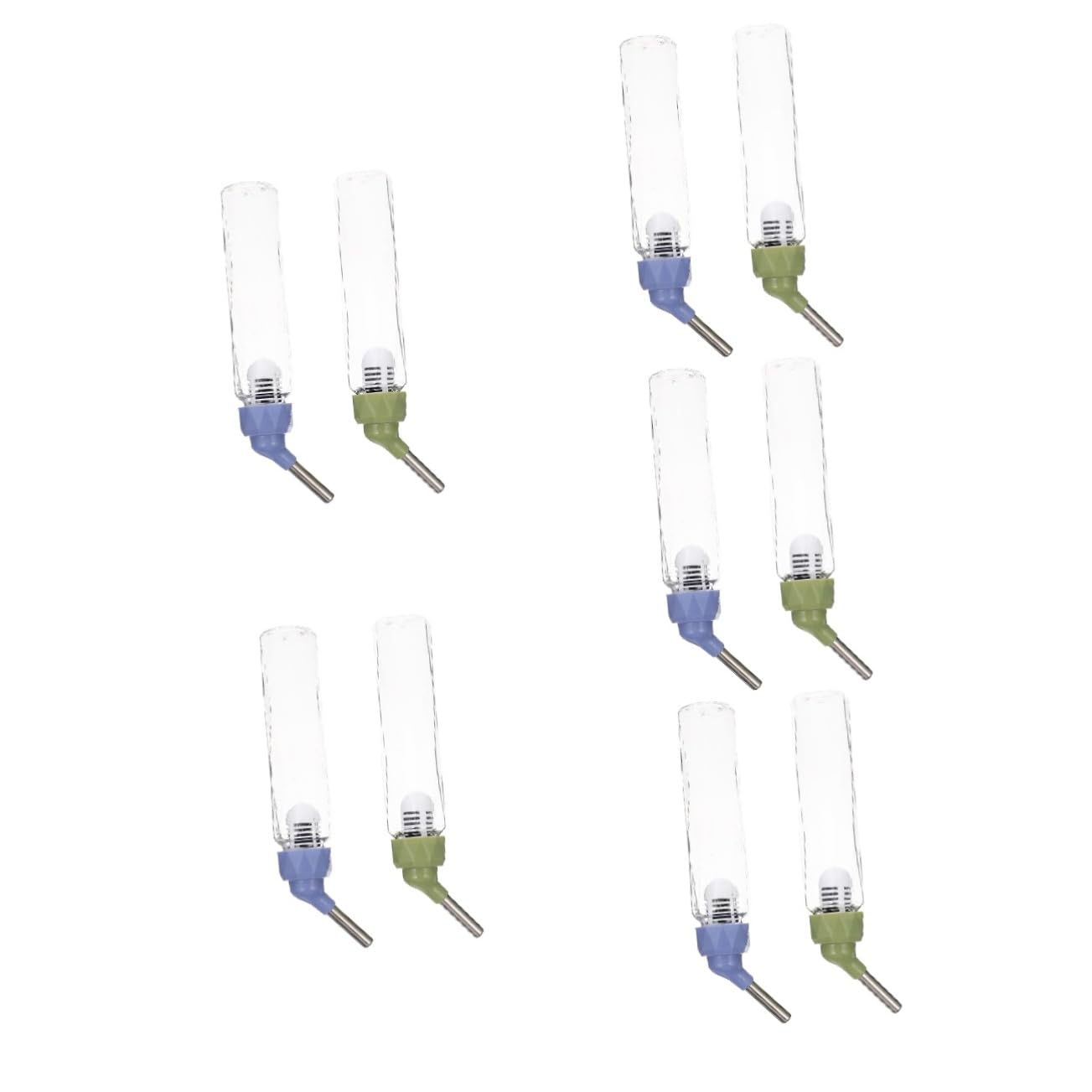 Housoutil 10pièces Distributeur Eau Automatique pour Petits Animaux Bouteille Transparente pour Hamsters Lapins Et Cobayes De Abreuvoir Anti-Fuite pour Rongeurs