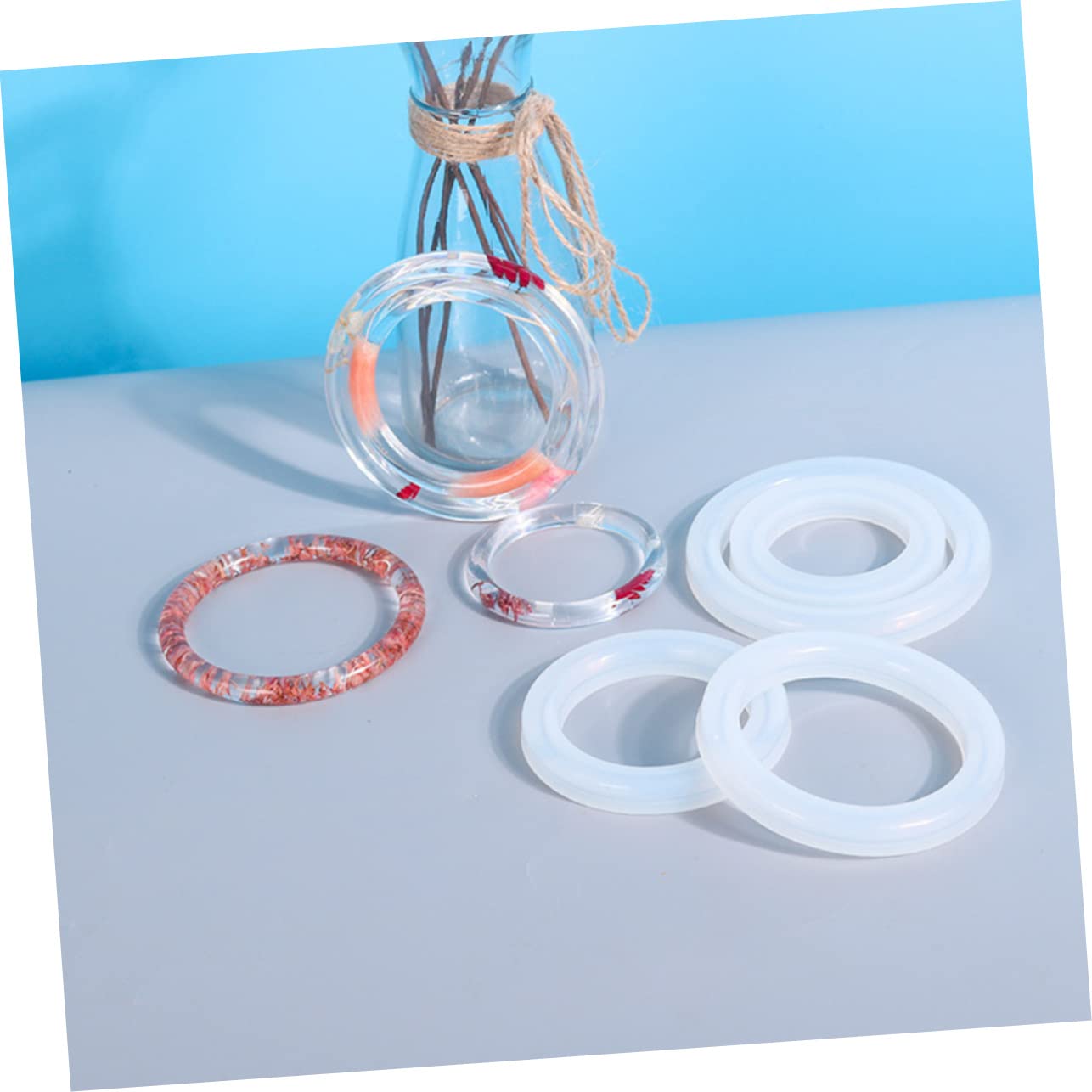 NUOBESTY 15piezas Moldes De Para Pulseras Moldes Para Bangle Diámetros De Manualidades Para Creaciones Personalizadas
