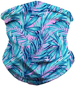 iHeartRaves Aquatic Jungle Neck Gaiter Mask Full Face Covering - Cool Breathable Lightweight Fabric Mouth Gator for Men & Women