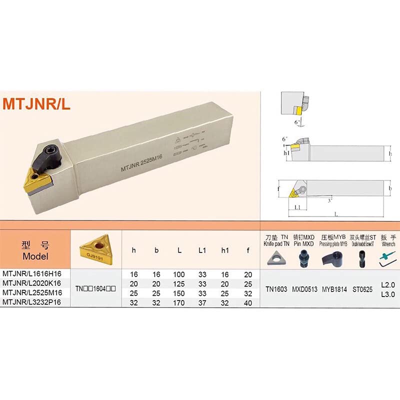 Portaherramientas para torno CNC MTJNR1616H16 miniatura 6