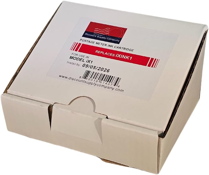 IXINK1 Compatible Cartridge for Quadient iX-1 Mailing Machine, Fluorescent Red, 90 Day Warranty, USA Company