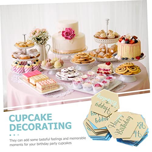 BESTOYARD 40 Peças De Ornamentos Decorativos Gravados Para Meninos Inserções De Festa Cartões De Enc