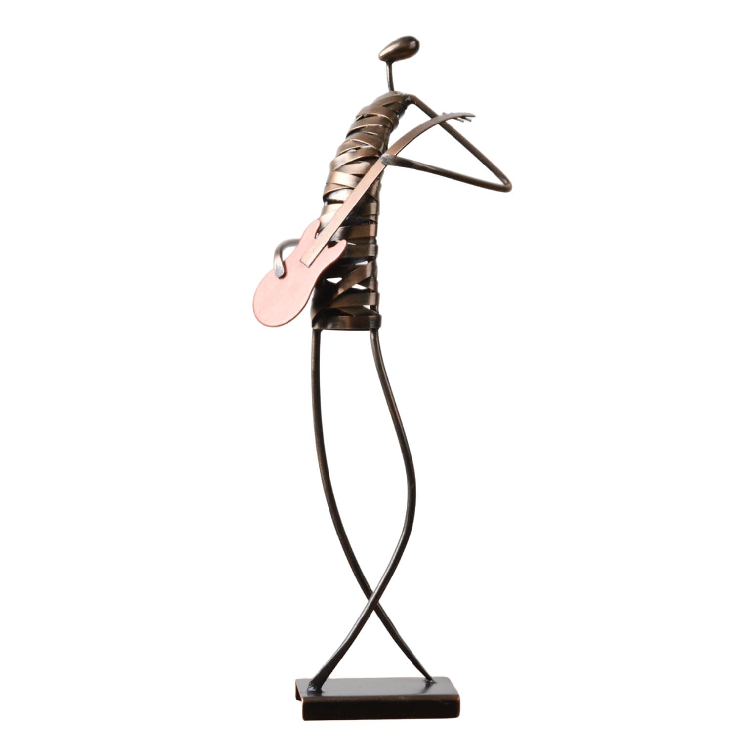 HAUCOZE Musicista Figurina Chitarra Scultura Statua Modern Deco 45cm