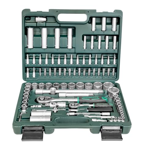 Brüder Mannesmann Steckschlüsselsatz, 1/4' Zoll und 1/2' Zoll, 94-teilig | M98410