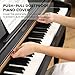 Fesley Digital Piano 88 Key Weighted Keyboard: Home Electric Pianoforte With Hammer Action For Professional,Upright Piano Keyboard with Dual 25W Speakers,Triple Pedal,Support Bluetooth,MIDI USB,Black