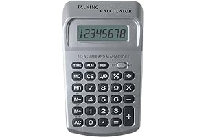 Big Number Talking Calculator with Clock
