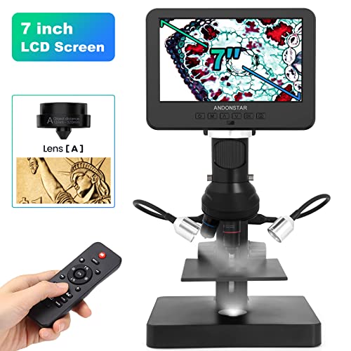 Andonstar Ad246Sp 4000X Uhd 2160P Hdmi Digital Microscope For Biological Microscope Kit, Pcb Soldering Soldering Microscope For Phone Watch Repairing #TOP1