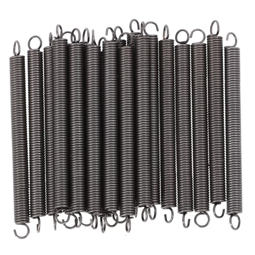 Unomor 20pcs Tension Spring Gate Spring Spring Handle Pole Spring Trampoline Springs Spring Gate Latch Spring Tool Spring Assortment Kit Spring Latch Black Spring Steel