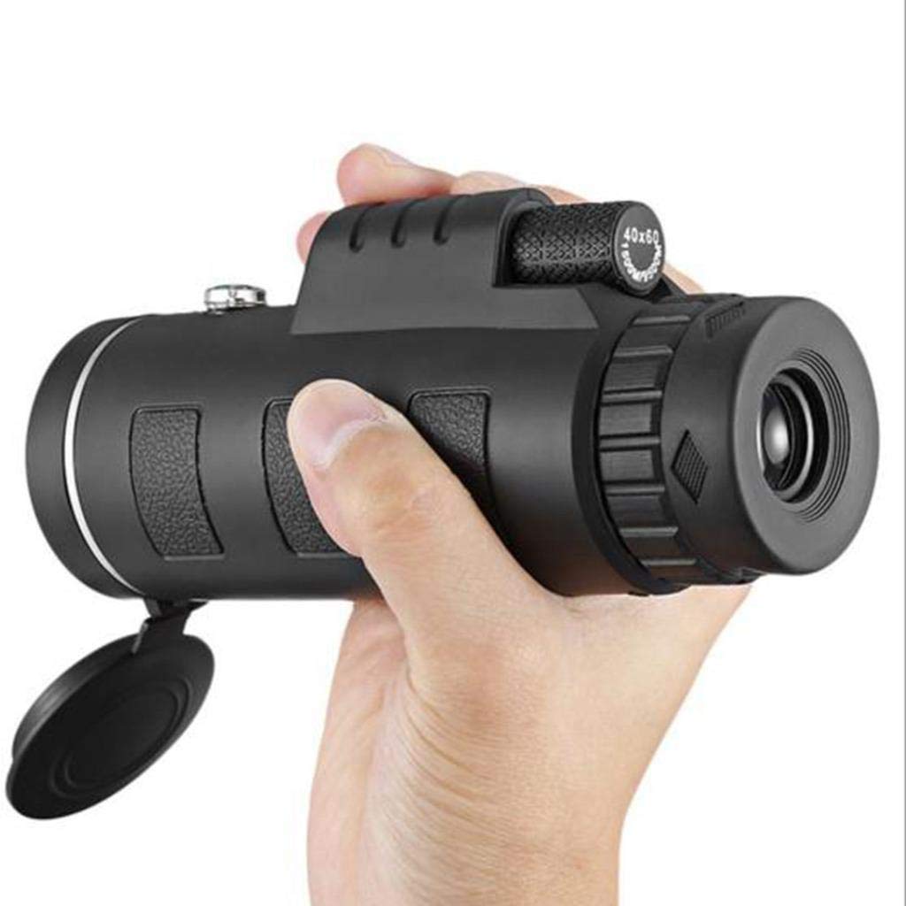 Przenośny monokular 60 x 80 High Definition Monokular, 22 mm, okular, wodoodporny, do obserwacji ptaków, na kemping, wędrówki, dla dorosłych, obserwacji ptaków, na zewnątrz, w podróż, zwiedzanie