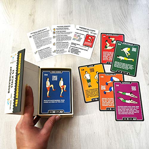 Stack 52 Bodyweight Exercise Cards: Workout Playing Card Game. Designed by a Military Fitness Expert. Video Instructions Included. No Equipment Needed. Burn Fat Build Muscle. (Bodyweight Mega Pack) - Image 7