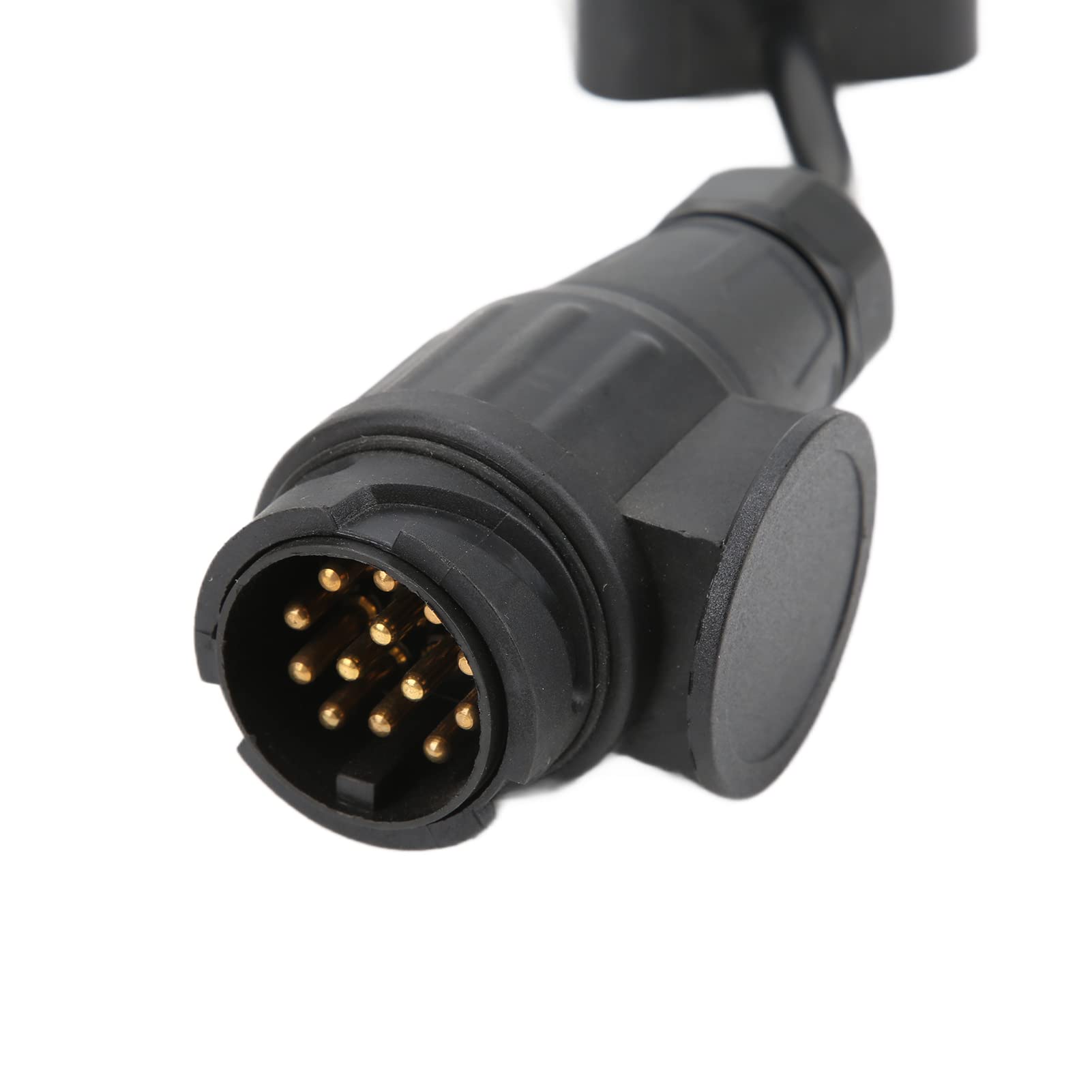 Convertitore Luce per Rimorchio Spina Europea Rotonda a 13 Pin per Connettore Adattatore Lama a 7 Vie USA Connettore Europea da 13 Pin a Spina Americana a 7 Vie Connettore Rotonda Convertitore Elettri
