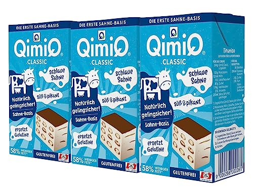 QimiQ Classic ein natürliches Sahneprodukt (Natur, 3x250g)