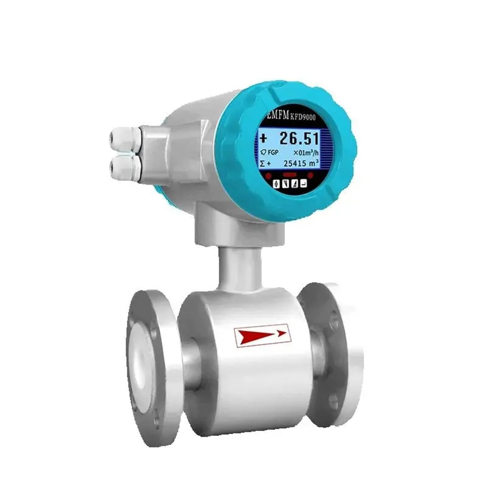 JVDDI Electromagnetic Flowmeter Pipe Type High Precision Sewage Liquid Stainless Steel Integrated(DN20)