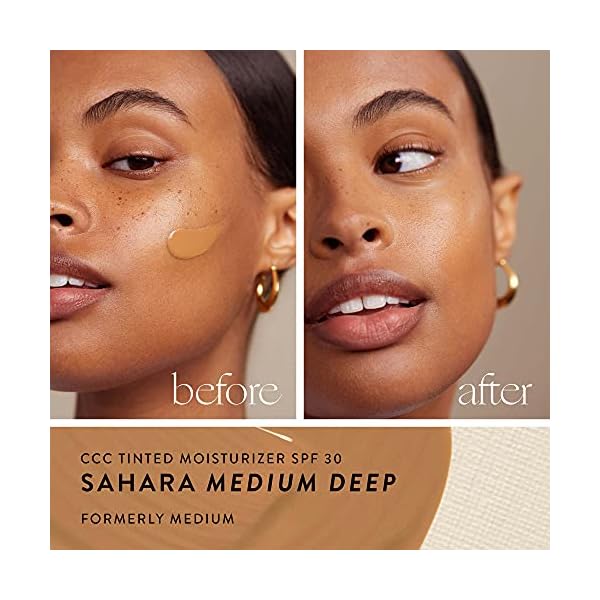 Honest-Beauty-Clean-Corrective-with-Vitamin-C-Tinted-Moisturizer-Broad-Spectrum-SPF-30-Medium-VEGAN-6-in-1-Multitasker-Chemical-Sunscreen-Free-Dermatologist-Tested-1oz-Packaging-may-vary Honest Beauty CCC Clean Corrective with Vitamin C Tinted Moisturizer | Mineral SPF 30 | Vegan + Cruelty Free | Sahara Medium Deep, 1 fl oz