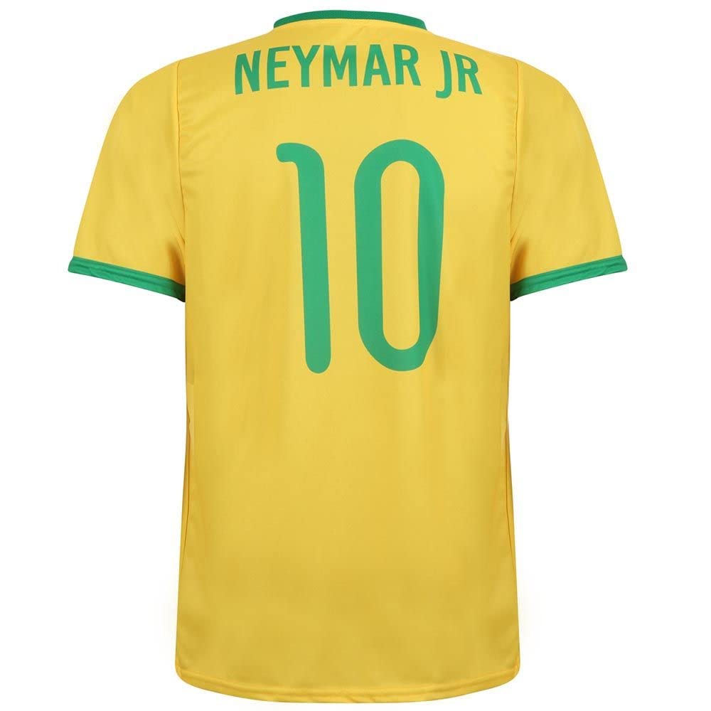 kingdoBrazil Neymar Home Jersey - Children and Adults - Boys - Men - Football Jersey - Football Gifts - Sports T-Shirt - Sportswear