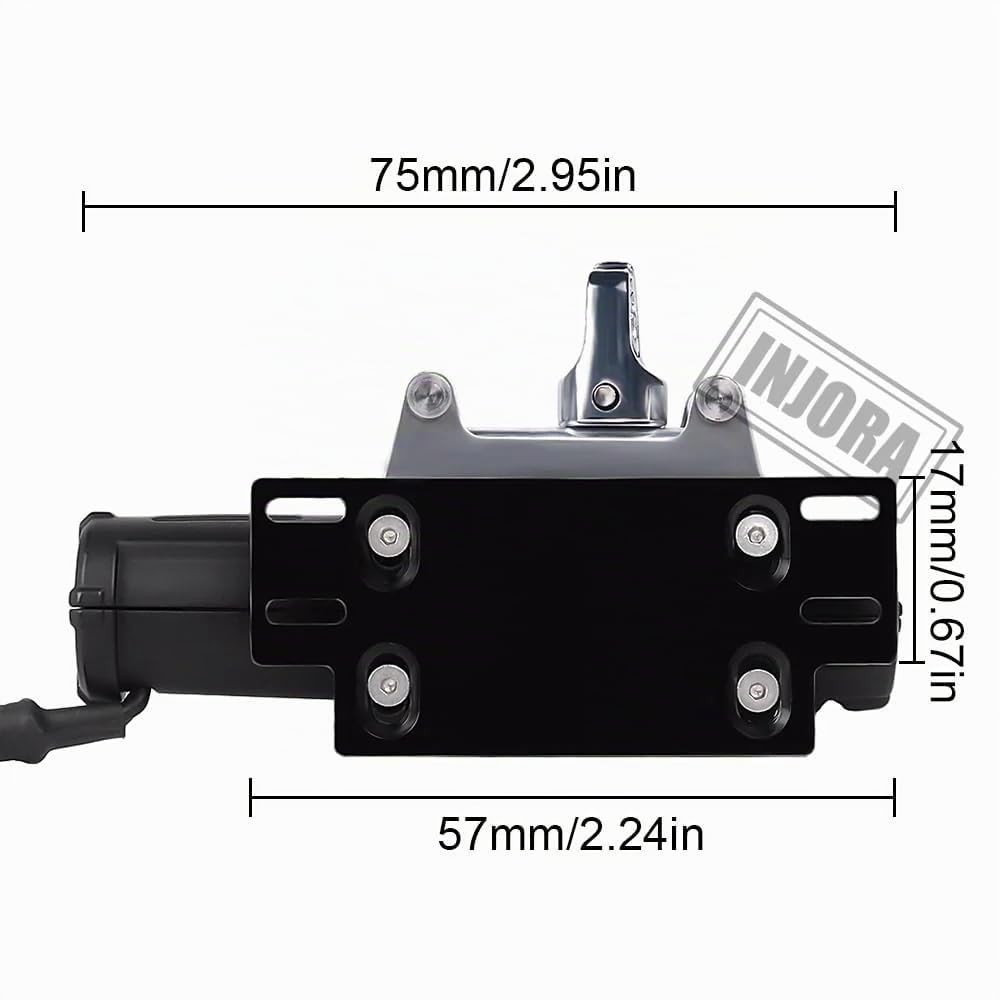 INJORA Sistema Mando Distancia Cabrestante para 1/10 RC Crawler,Negro